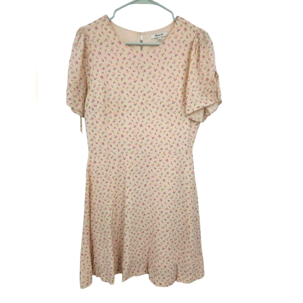 Madewell Floral‎ Tie Sleeve Dress 4
